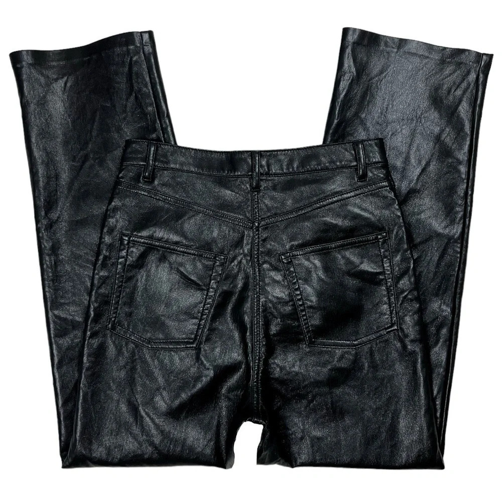 Wilfred By Aritzia Faux Leather Black Pants